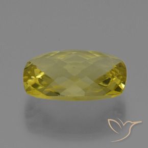 Quarzo Giallo medio-chiaro naturale da 15.08 ct, Cuscino, VVS