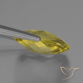 Quarzo Giallo medio-chiaro naturale da 15.08 ct, Cuscino, VVS