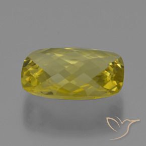 Quarzo Giallo Ananas naturale da 15.21 ct, Cuscino, VVS