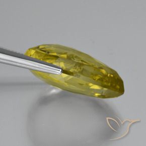 Quarzo Giallo Ananas naturale da 30.43 ct, Forma a pera, VVS