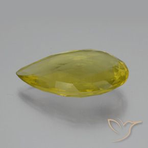 Quarzo Giallo Ananas naturale da 47.98 ct, Forma a pera, VVS