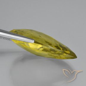 Quarzo Giallo Ananas naturale da 51.54 ct, Forma a pera, VVS-VS