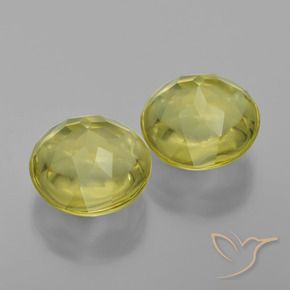 Gemme di Quarzo Giallo medio naturale da 7.74 ct, Rotondo, Trasparente