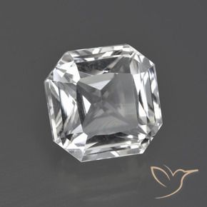 Quarzo Bianco trasparente naturale da 8.02 ct, Ottagonale / Taglio smeraldo, VVS-VS