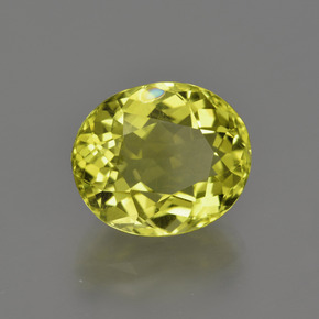 Quarzo Giallo limone naturale da 5.27 ct, Taglio ovale, VS