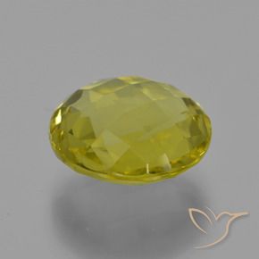 Quarzo Giallo medio naturale da 5.28 ct, Rotondo, VVS-VS