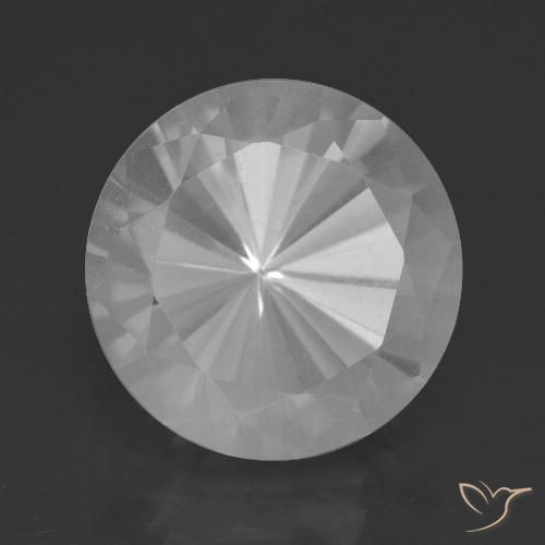 8.79ct Naturale Bianco Quarzo, Rotondo, VVS-VS