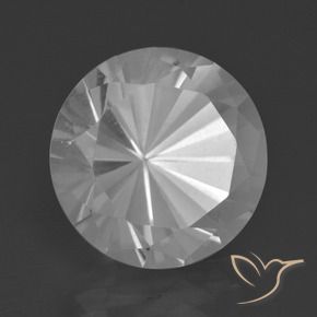 Quarzo Bianco naturale da 8.79 ct, Rotondo, VVS-VS
