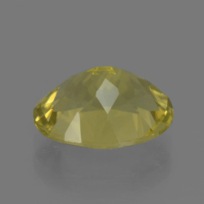 Quarzo naturale giallo da 3,04 ct, taglio ovale, VS