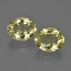 Quarzo naturale giallo da 7,11 ct, taglio ovale, VS