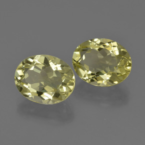 Quarzo naturale giallo da 7,11 ct, taglio ovale, VS