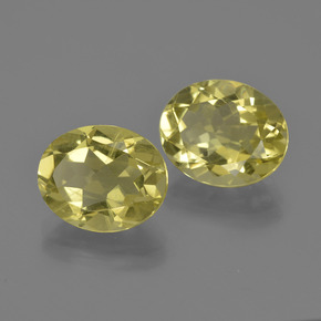 Quarzo naturale giallo da 6,20 ct, taglio ovale, VS