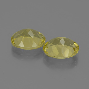 Quarzo naturale giallo da 6,20 ct, taglio ovale, VS