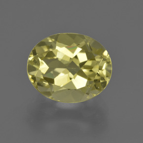 Quarzo Giallo limone naturale da 3.76 ct, Taglio ovale, VVS