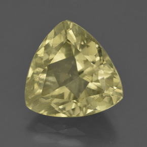 Quarzo naturale giallo da 5,18 ct, trillion, VS-SI
