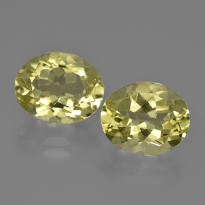 Quarzo naturale giallo da 7,36 ct, taglio ovale, VVS-VS