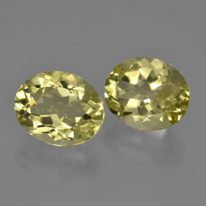 Quarzo naturale giallo da 7,36 ct, taglio ovale, VVS-VS
