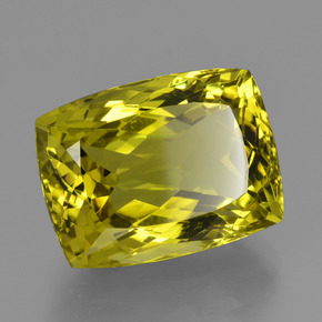 Quarzo naturale giallo da 22,65 ct, taglio a cuscino, VVS