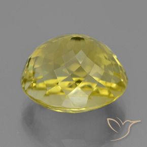 Quarzo Giallo medio-chiaro naturale da 18.09 ct, Ovale, VVS-VS