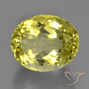 Quarzo Giallo medio naturale da 18.90 ct, Ovale, VVS-VS