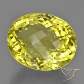 Quarzo Giallo intenso naturale da 22.75 ct, Ovale, VVS-VS