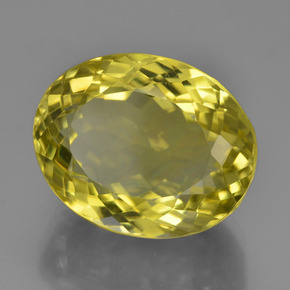 Quarzo Giallo Ananas naturale da 16.04 ct, Taglio ovale, VVS-VS