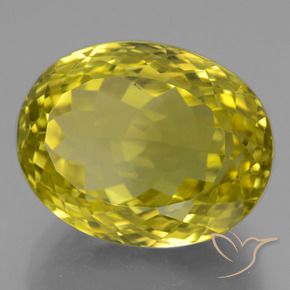 Quarzo Giallo mais naturale da 21.76 ct, Ovale, VVS