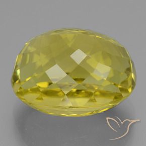 Quarzo Giallo mais naturale da 21.76 ct, Ovale, VVS