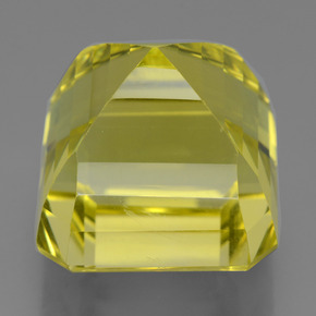 Quarzo Giallo limone naturale da 20.86 ct, Taglio smeraldo, VVS-VS