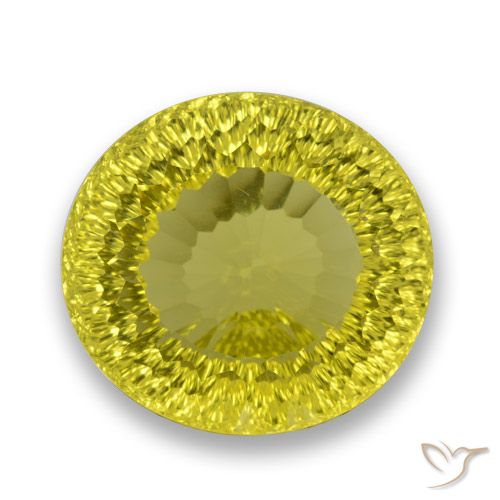 70.69ct Naturale Giallo medio Quarzo, Ovale, VVS-VS