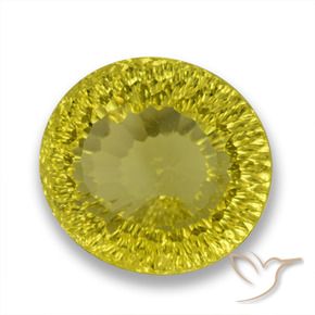 Quarzo Giallo medio naturale da 70.69 ct, Ovale, VVS-VS
