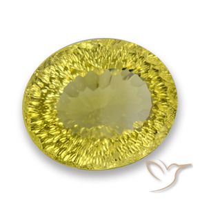 Quarzo Giallo intenso naturale da 64.36 ct, Ovale, VVS