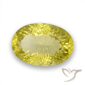 Quarzo Giallo medio naturale da 26.58 ct, Ovale, VVS