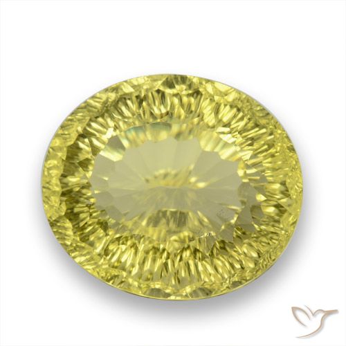 31.29ct Naturale Giallo medio Quarzo, Ovale, VVS