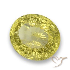 Quarzo Giallo medio naturale da 31.29 ct, Ovale, VVS