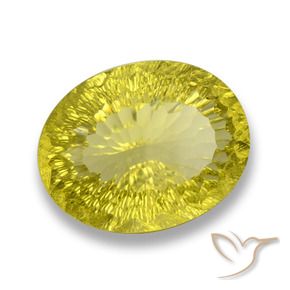 Quarzo Giallo Ananas naturale da 61.96 ct, Ovale, VVS