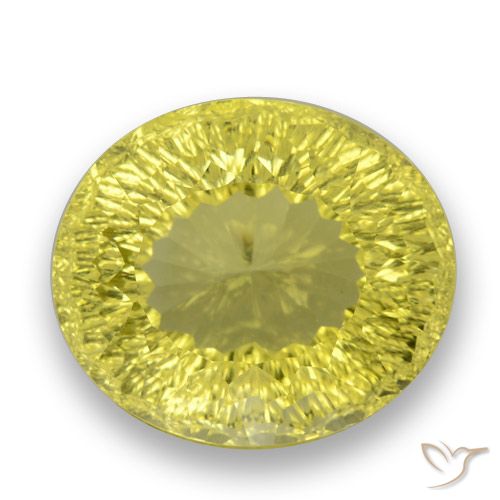 27.80ct Naturale Bombo Giallo Quarzo, Ovale, VVS