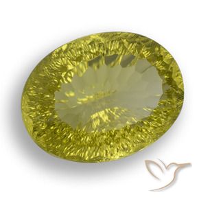Quarzo Giallo Ananas naturale da 63.61 ct, Ovale, VVS