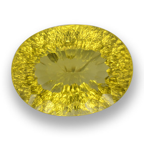 Quarzo Giallo medio-scuro naturale da 70.83 ct, Taglio ovale, VVS