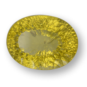 Quarzo Giallo medio-scuro naturale da 70.83 ct, Taglio ovale, VVS