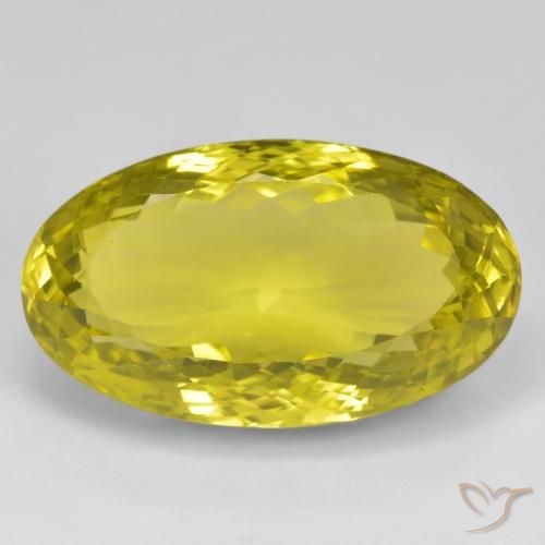 56.02ct Naturale Giallo medio Quarzo, Ovale, VVS, Photo A