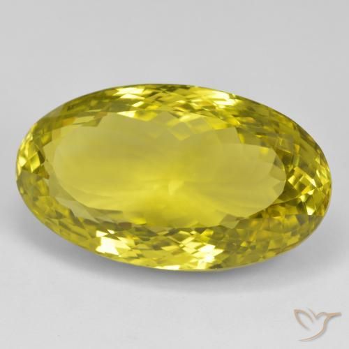Quarzo Giallo medio naturale da 56.02 ct, Ovale, VVS