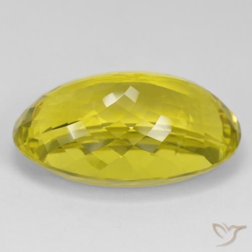 Quarzo Giallo medio naturale da 56.02 ct, Ovale, VVS