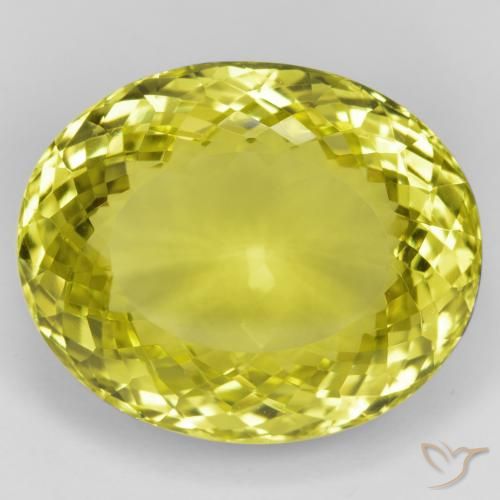 48.95ct Naturale Giallo medio Quarzo, Ovale, VVS
