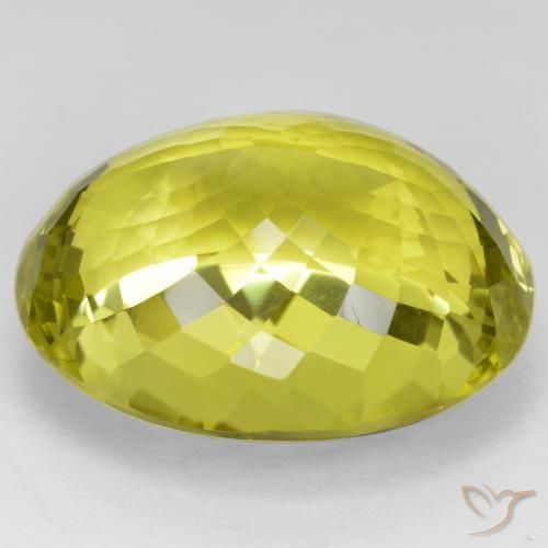 Quarzo Giallo medio naturale da 48.95 ct, Ovale, VVS