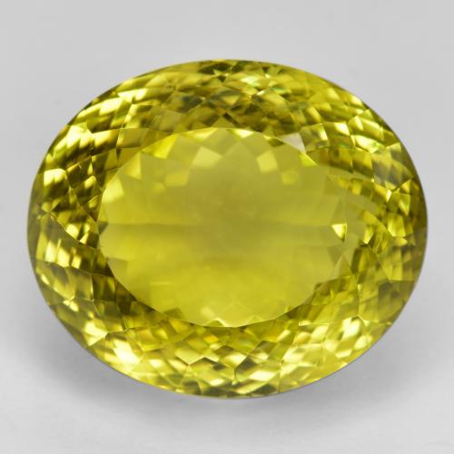 49.99ct Naturale Giallo medio Quarzo, Ovale, VVS