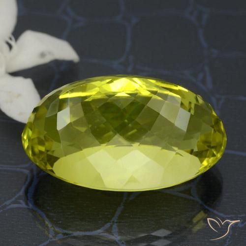 Quarzo Giallo medio naturale da 38.11 ct, Ovale, VVS-VS