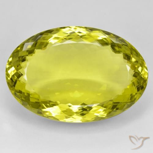 Quarzo Giallo vivido naturale da 94.12 ct, Ovale, VVS