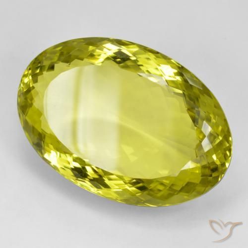 Quarzo Giallo vivido naturale da 94.12 ct, Ovale, VVS
