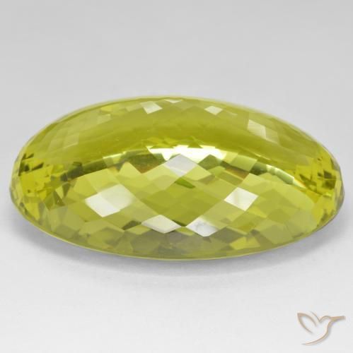 Quarzo Giallo vivido naturale da 94.12 ct, Ovale, VVS